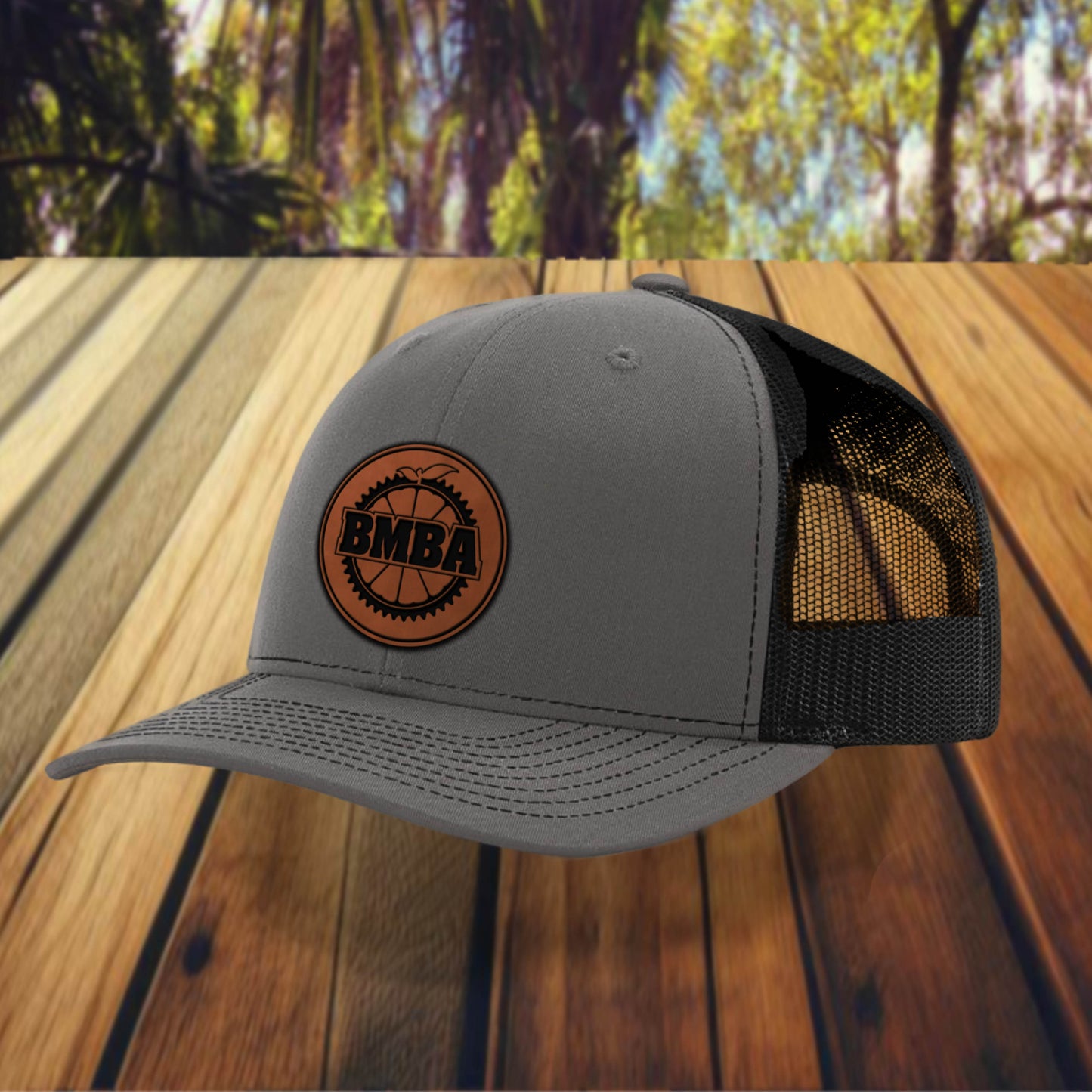 Richardson 112 Trucker - Charcoal/Black - BMBA Leather Round
