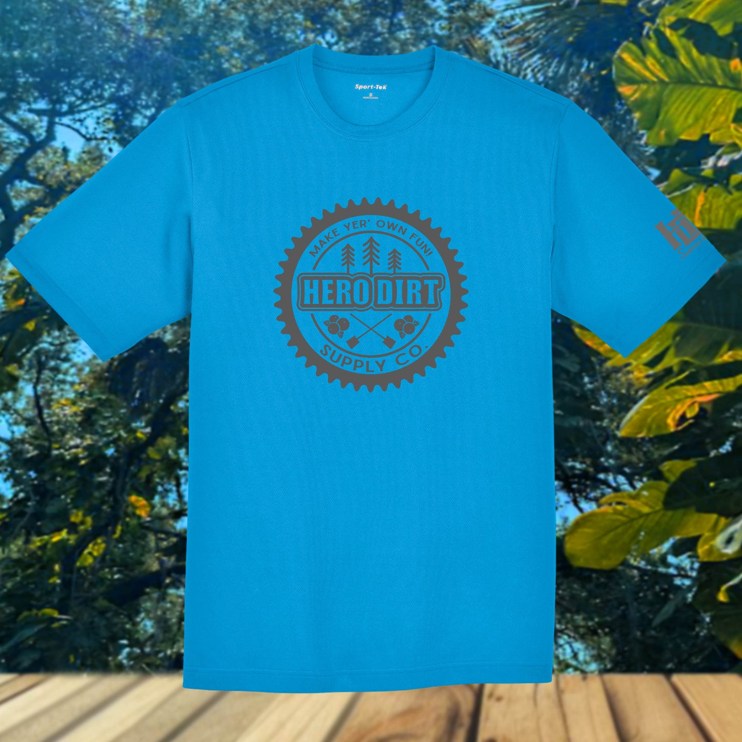 Unisex Jersey - Hero Dirt Elemental Logo - Lt Blue/Gray