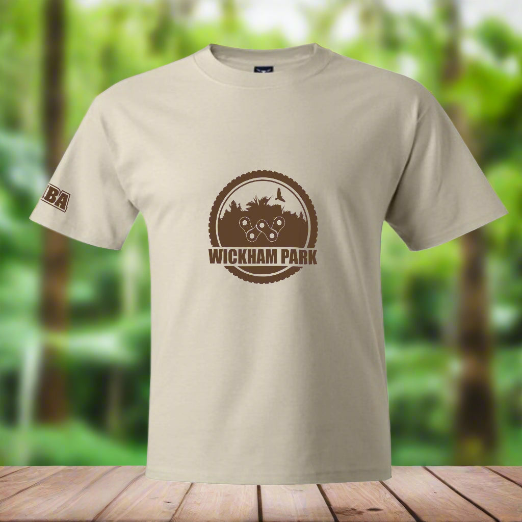 Men's Tee - Wickham Park Logo - Natural