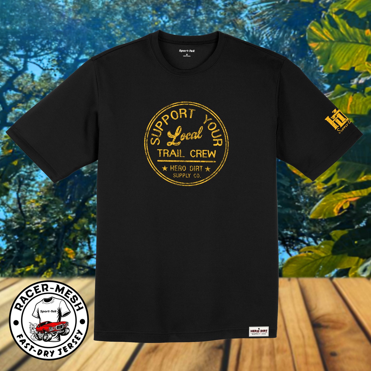 Unisex Jersey - Support Your Local - Black