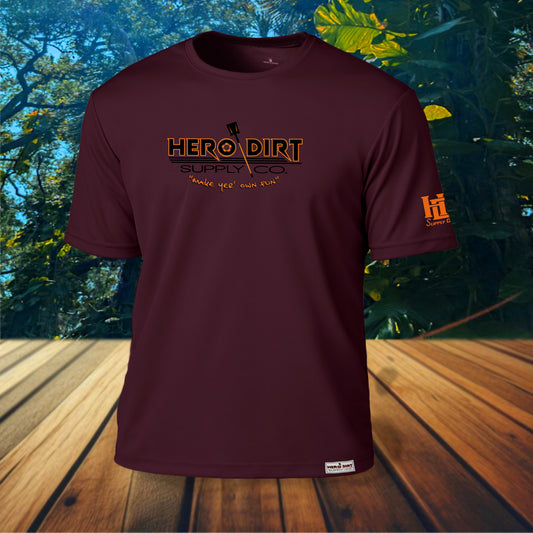 Unisex Jersey - Hero Dirt Supply Co - Standard Logo - Maroon