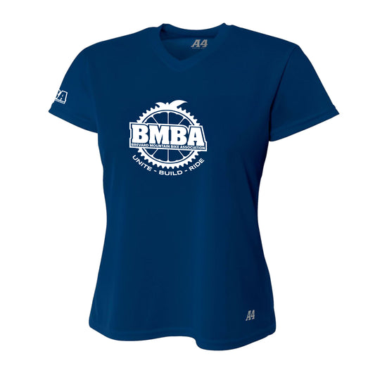 Ladie's Riding Jersey - Navy - BMBA Logo - A4 Brand