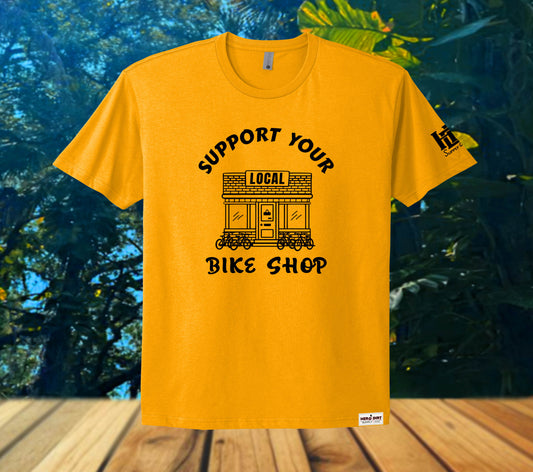 Unisex Tee - Support Your LBS Shop - Gold/Black