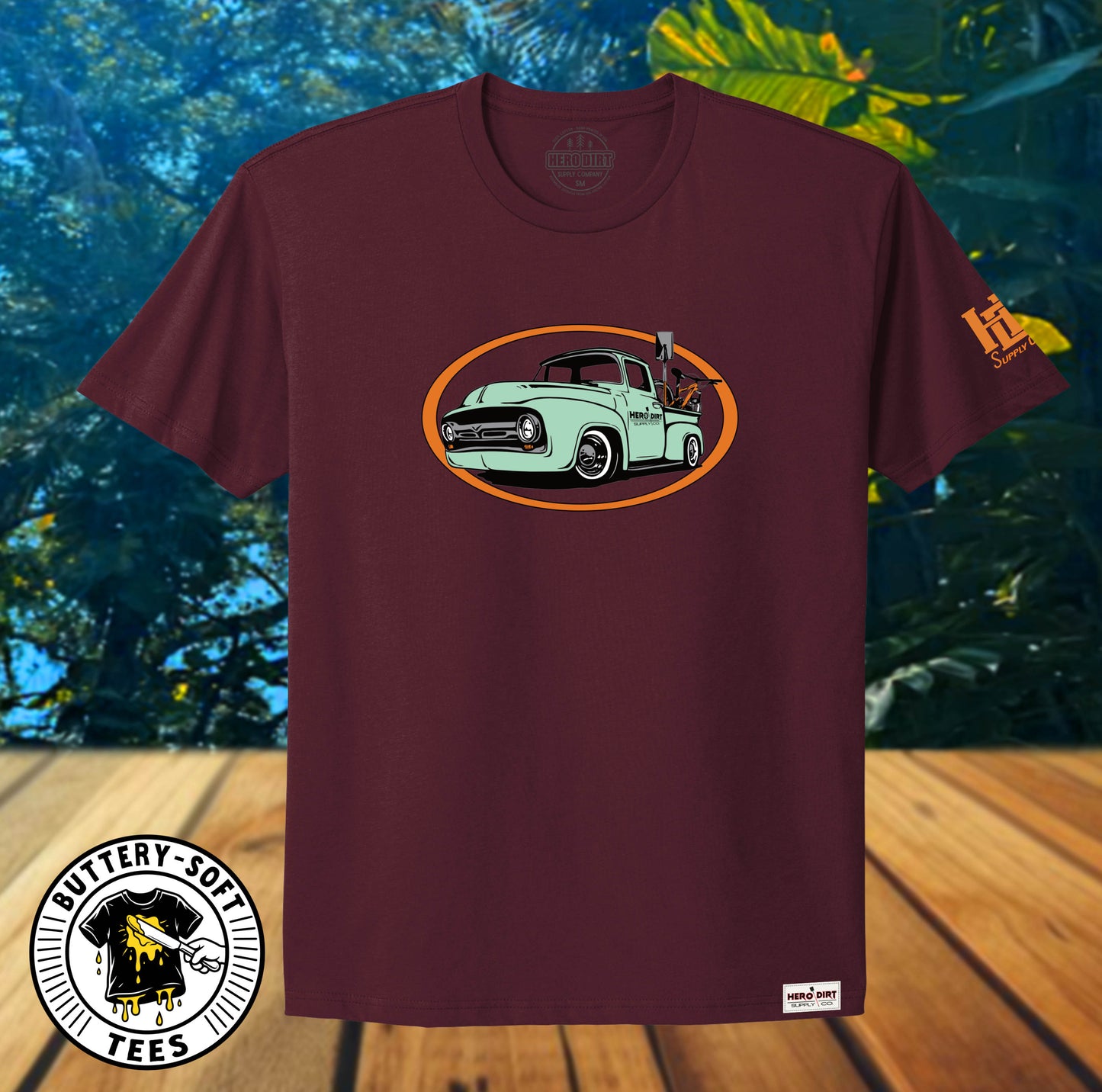 Unisex Tee - '56 Truck - Maroon