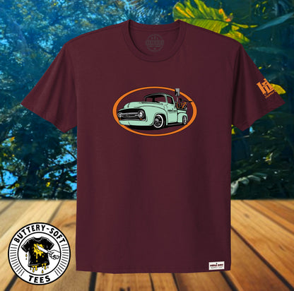 Unisex Tee - '56 Truck - Maroon
