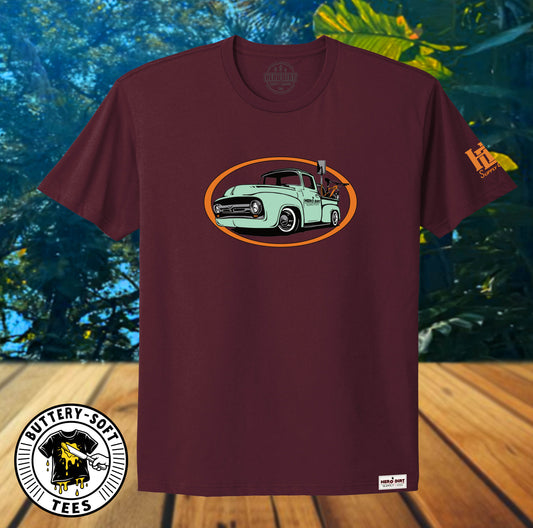 Unisex Tee - '56 Truck - Maroon