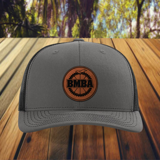 Richardson 112 Trucker - Charcoal/Black - BMBA Leather Round