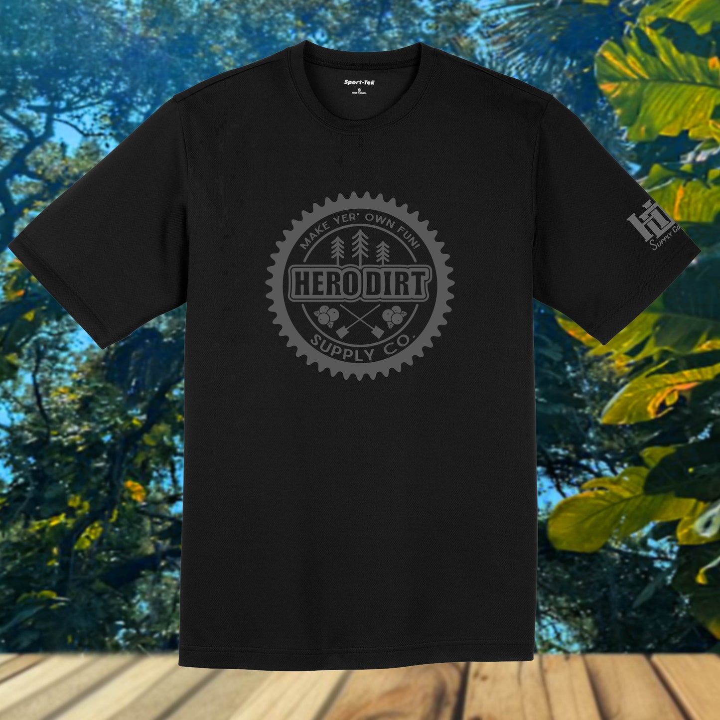 Unisex Jersey - Hero Dirt Elemental Logo - Black/Gray