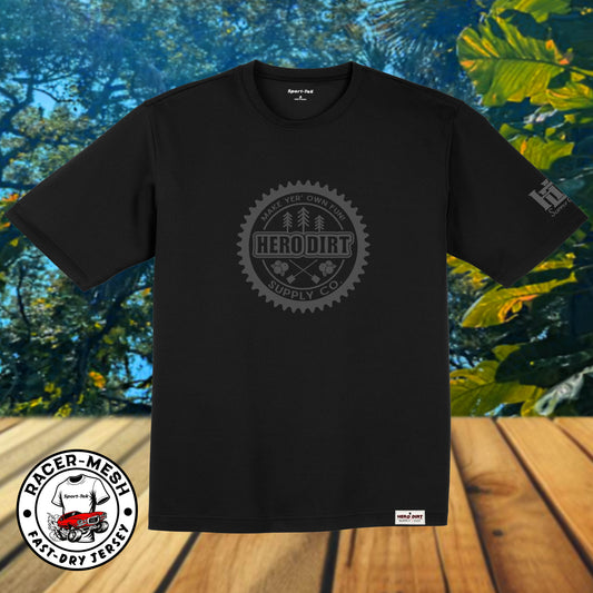 Unisex Jersey - Hero Dirt Elemental Logo - Black/Gray